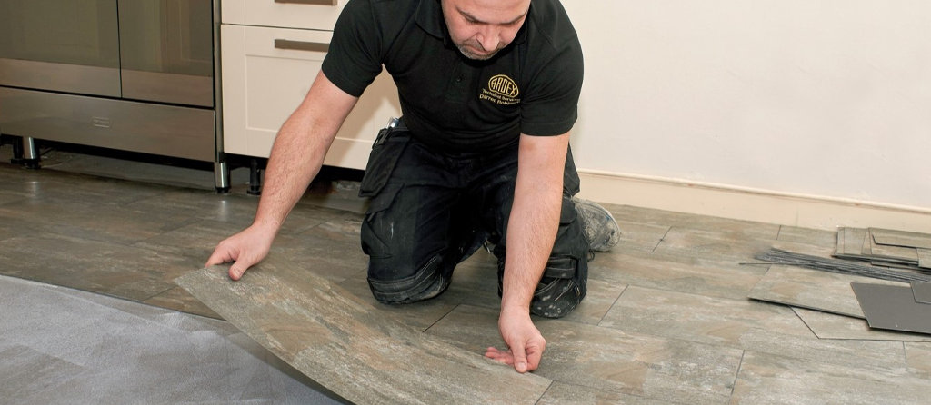 Floor adhesive for LVT