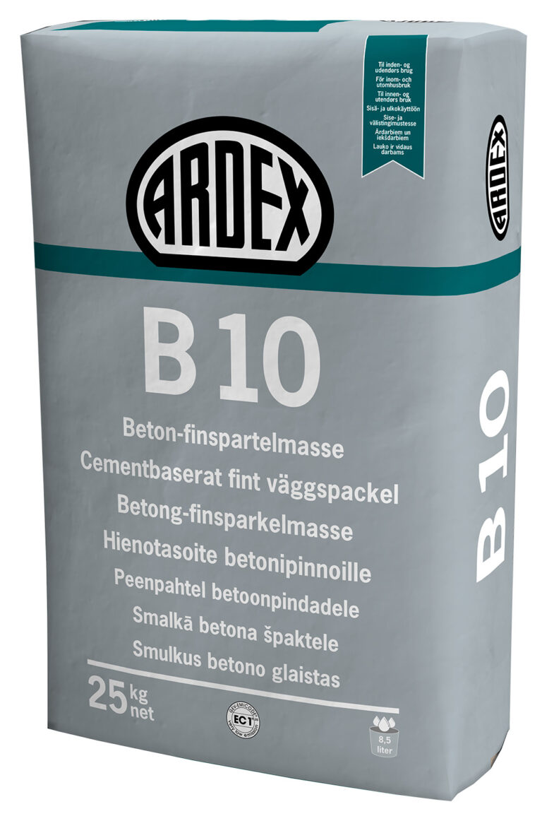 ARDEX B 10 - Hienotasoite Betonihuokosten Täyttöön